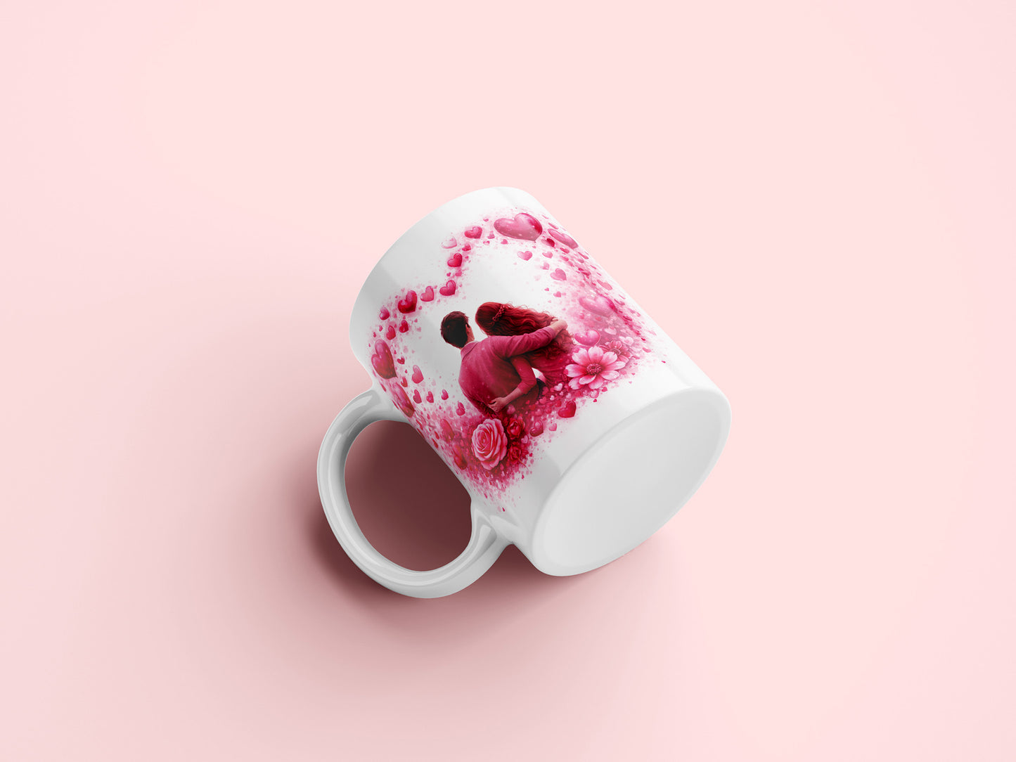 Valentines Day Mug Wrap PNG Sublimation