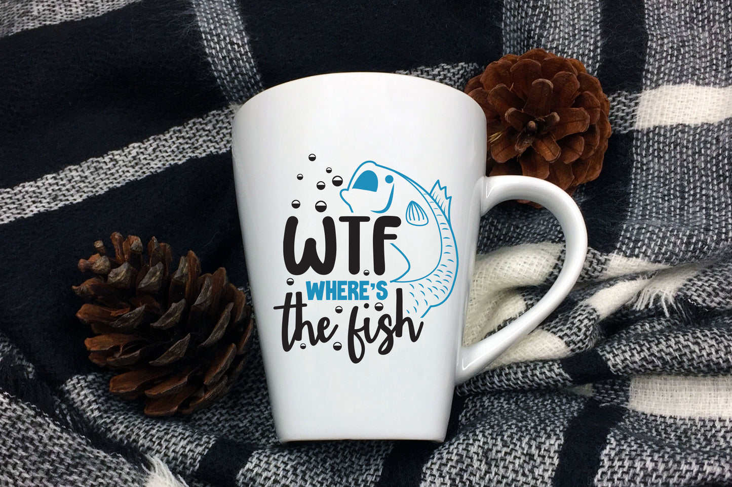 WTF Where's the Fish, Funny Fishing SVG
