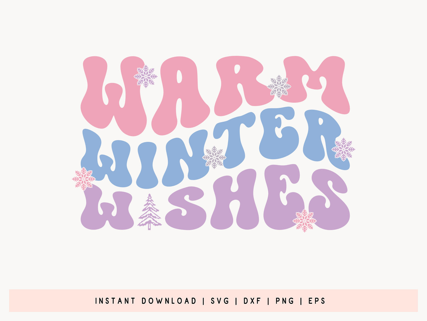 Warm Winter Wishes SVG Design