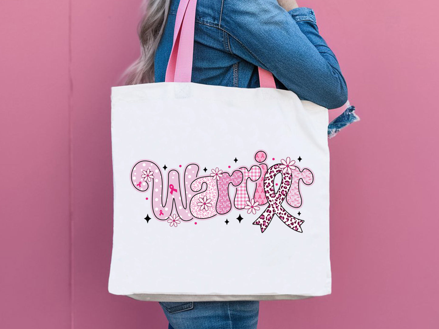 Warrior, Preppy Breast Cancer PNG Sublimation