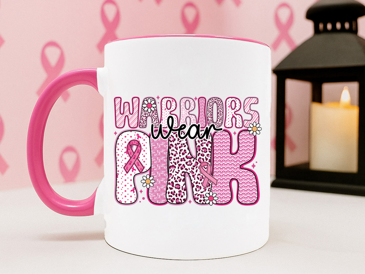 Warriors Wear Pink, Preppy Breast Cancer Sublimation