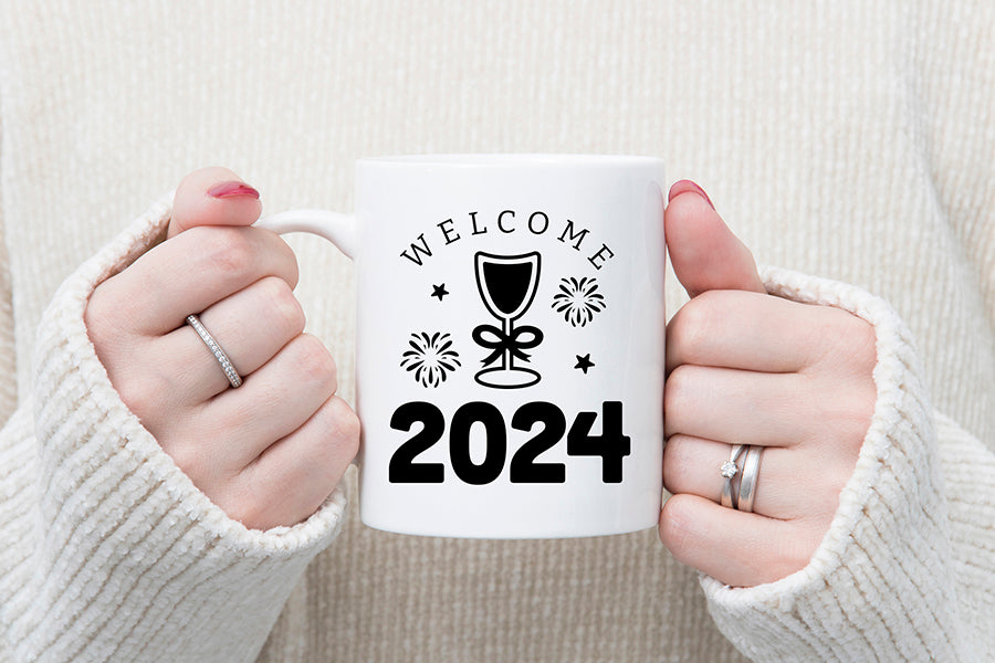Welcome 2024 SVG, New Years T Shirt Design