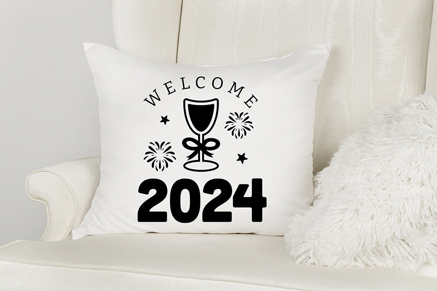 Welcome 2024 SVG, New Years T Shirt Design