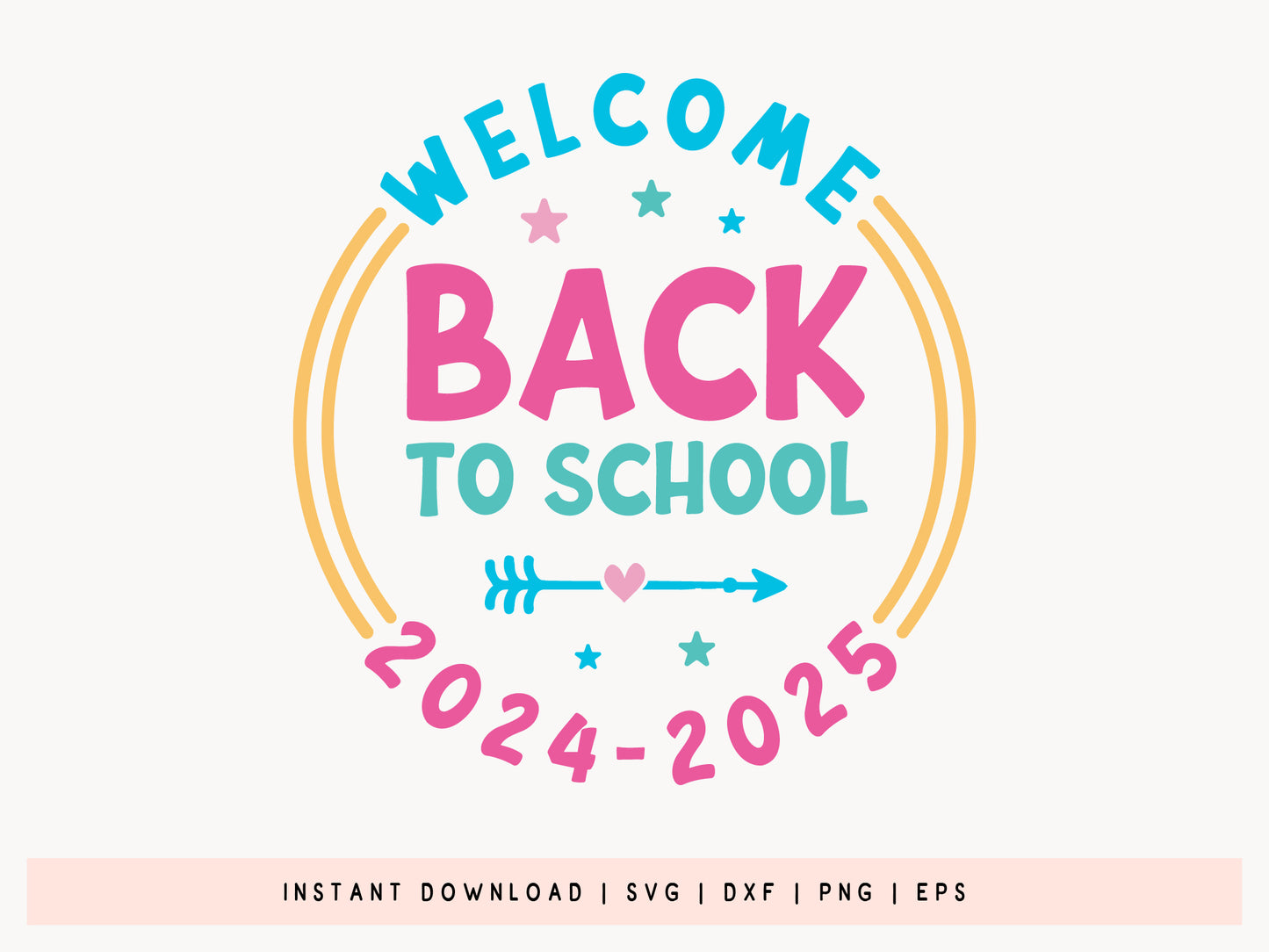 Welcome Back to School 2025-2026 SVG File