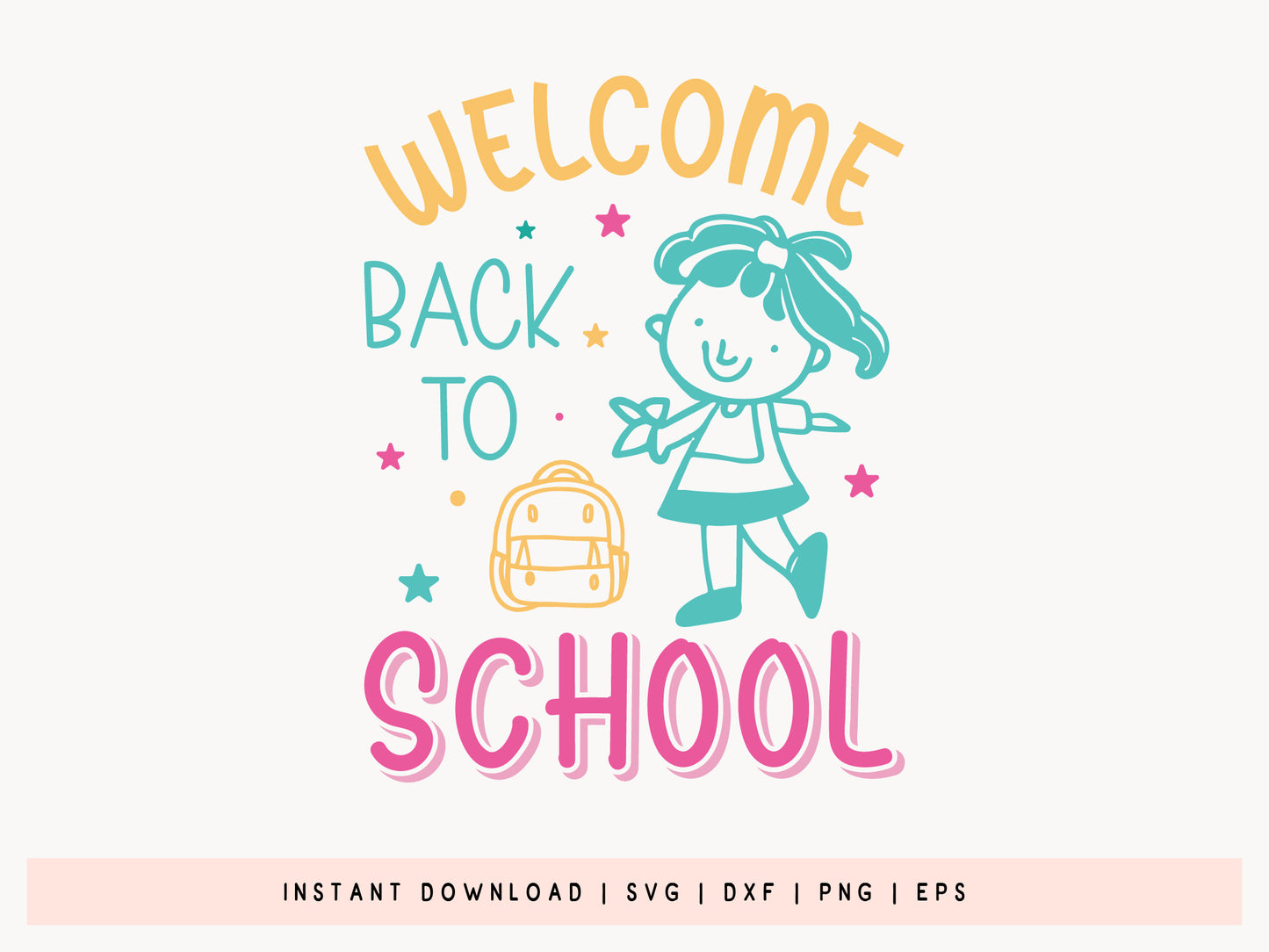 Welcome Back to School SVG Cut File