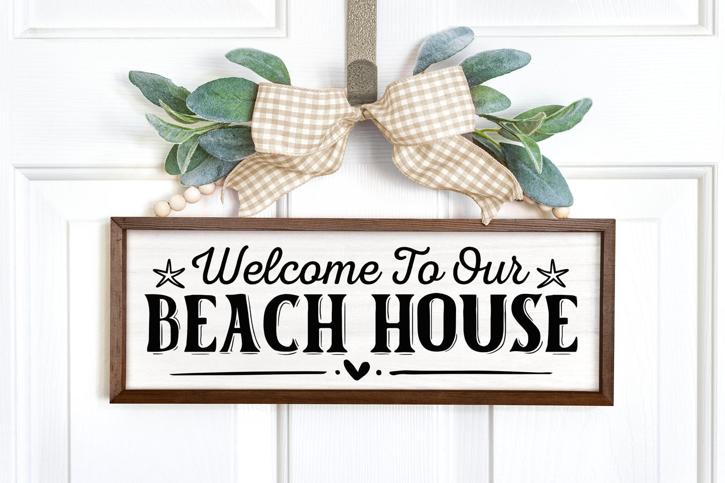 Welcome to Our Beach House Sign SVG