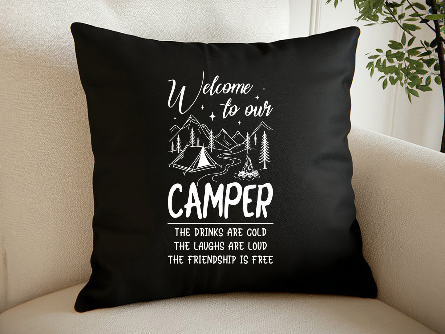 Welcome to Our Camper, Camping SVG Design