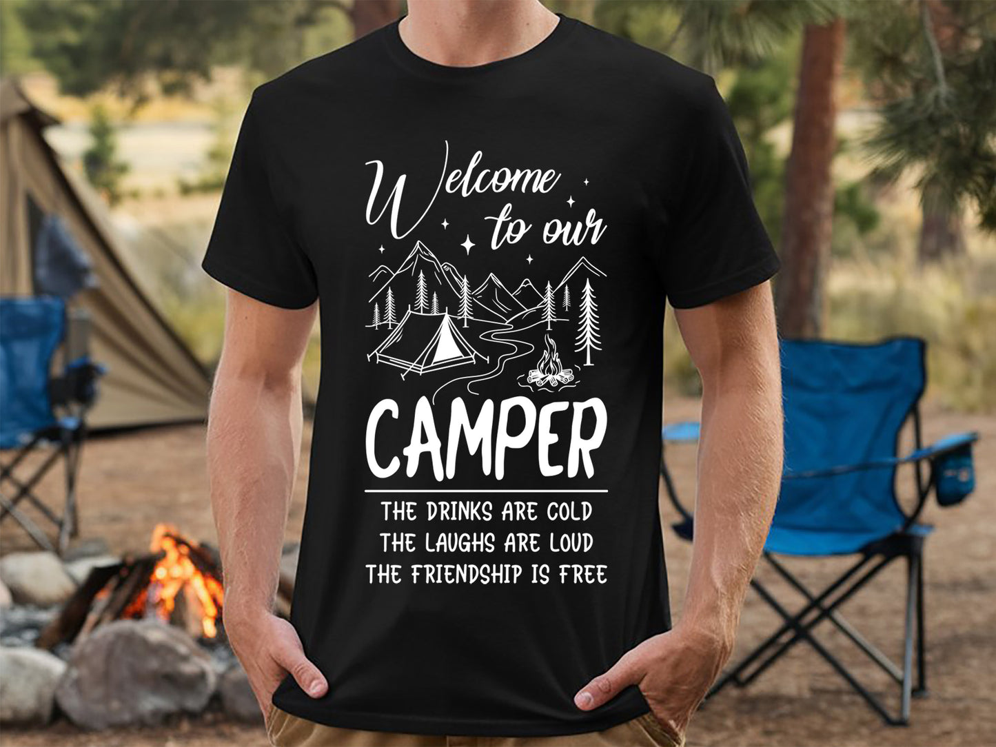 Welcome to Our Camper, Camping SVG Design
