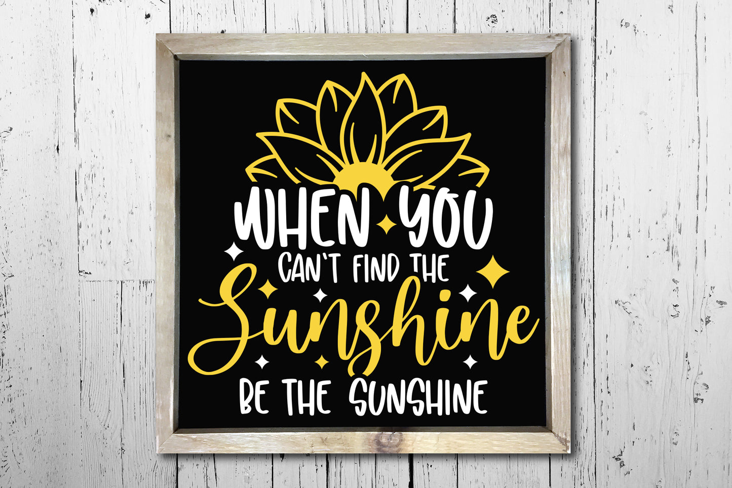 When You Can't Find the Sunshine, SVG Sunflower