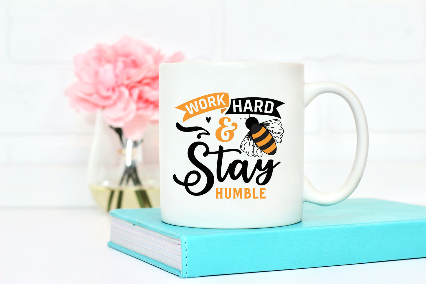 Work Hard and Stay Humble, Cute Bee SVG
