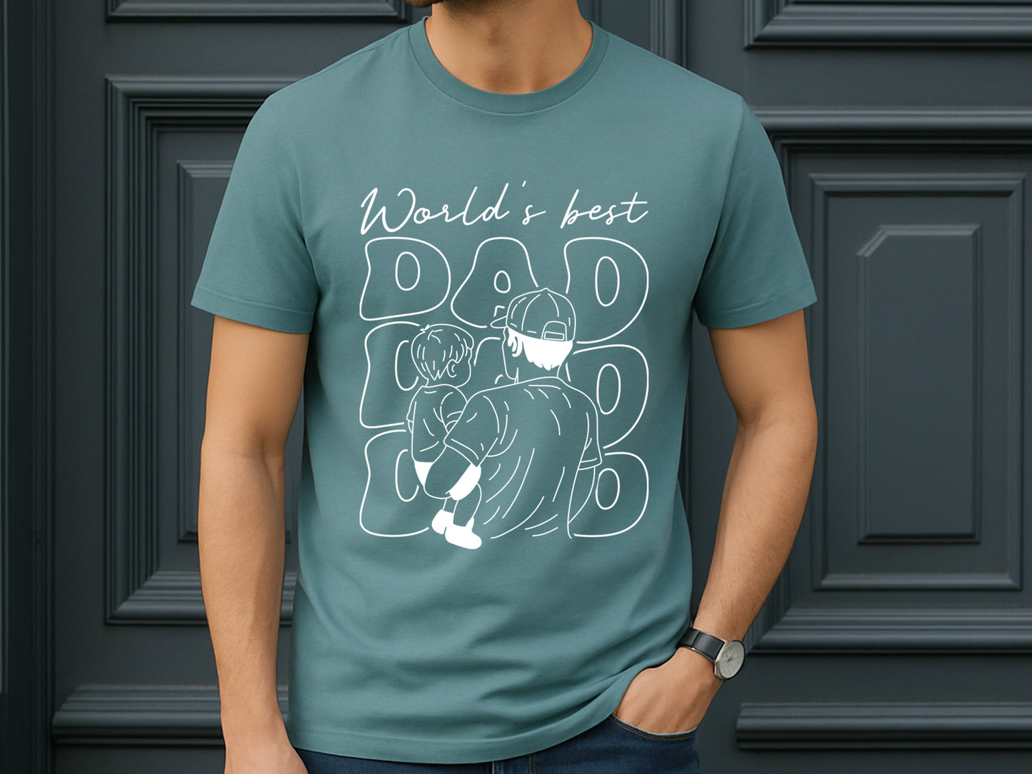 World's Best Dad, Father's Day SVG Cut File