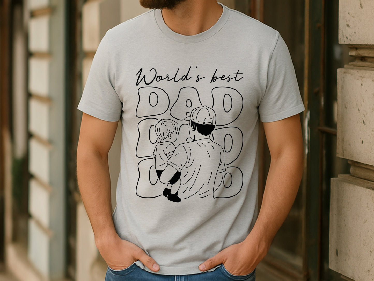 World's Best Dad, Father's Day SVG Cut File