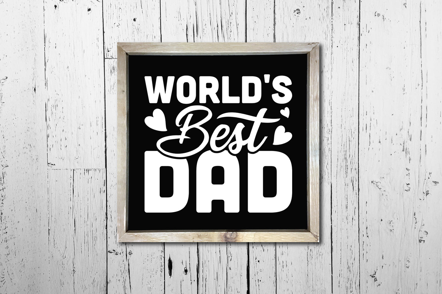 World's Best Dad, Fathers Day SVG Vector