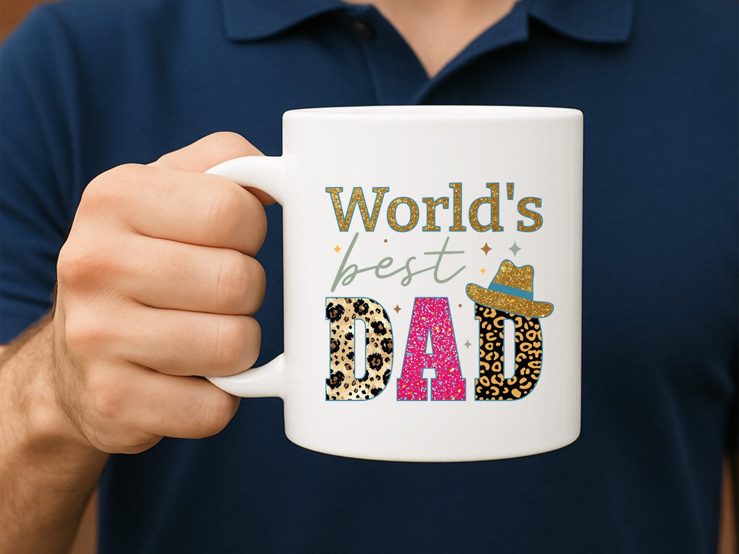 World's Best Dad, Fathers Day Sublimation