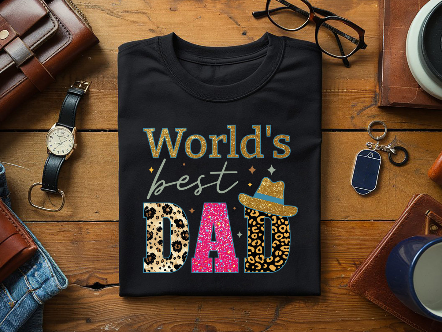World's Best Dad, Fathers Day Sublimation