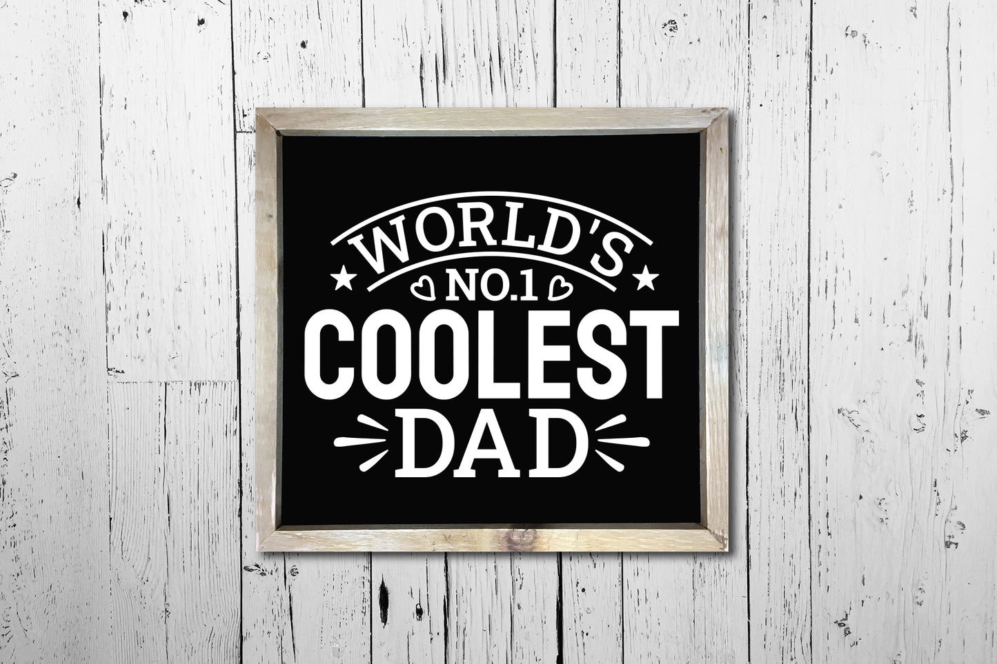 World's No.1 Coolest Dad, Fathers Day SVG