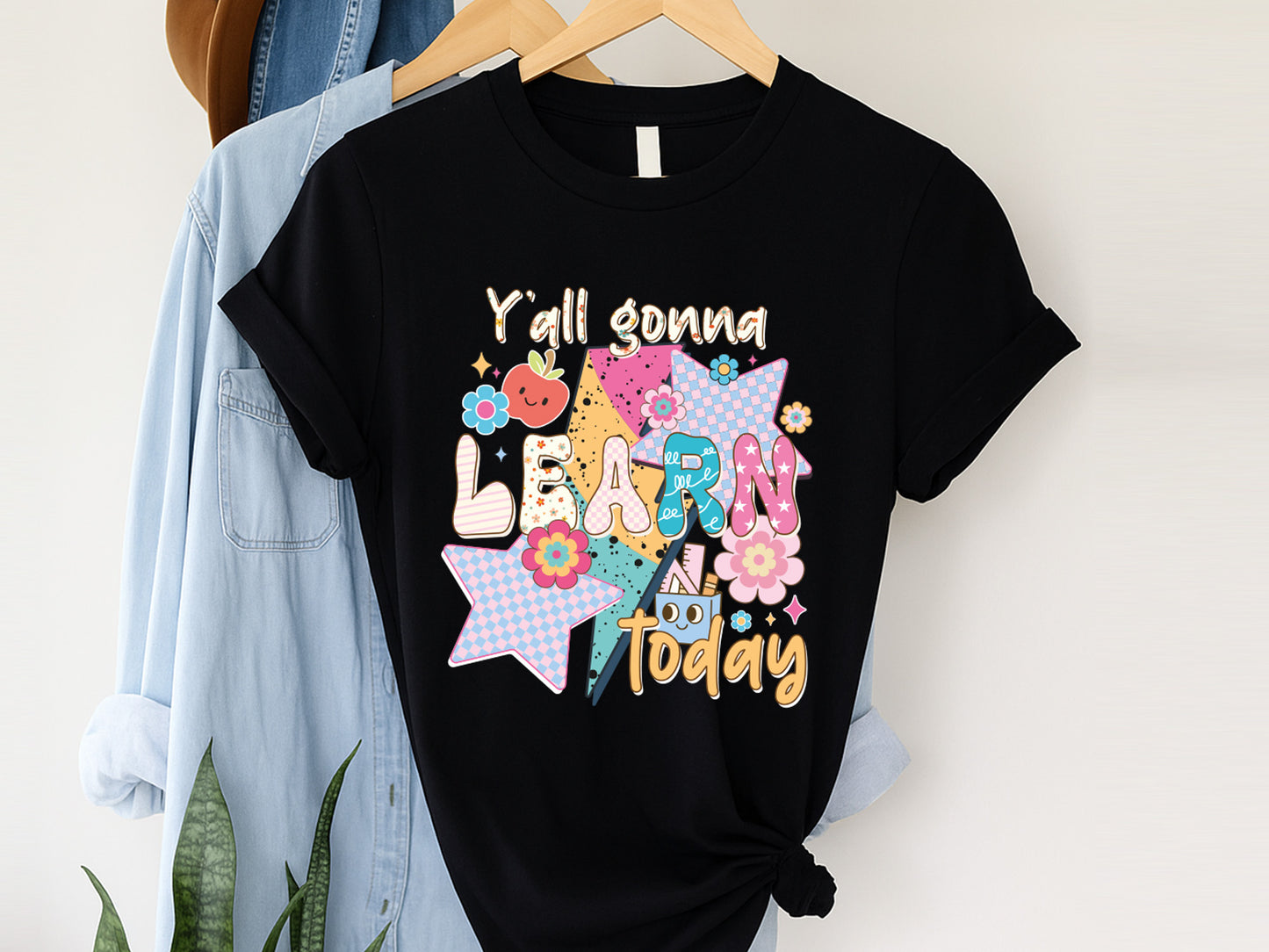Y'all Gonna Learn Today, Cute Groovy Teacher Sublimation
