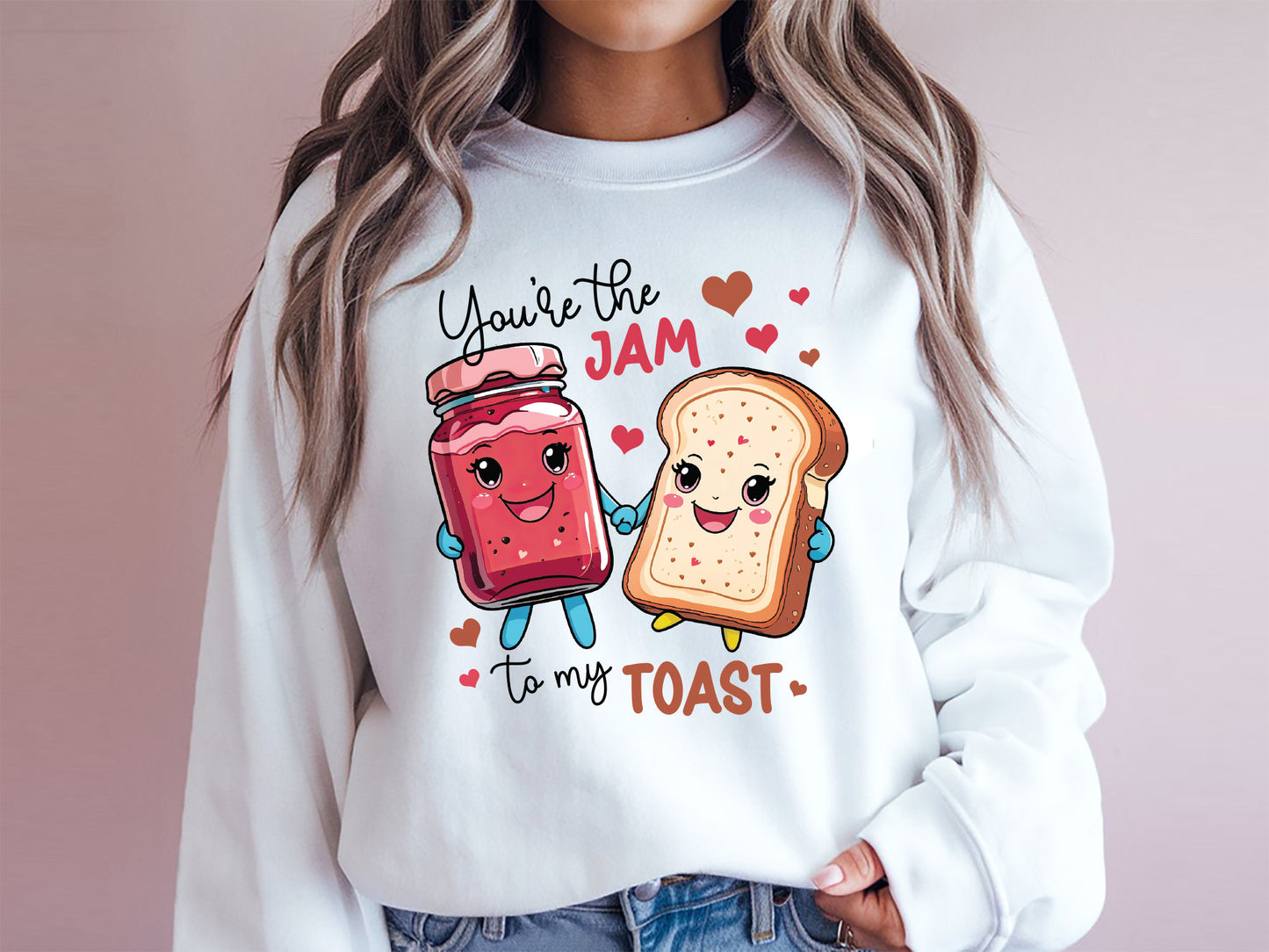 You're The Jam To My Toast, Funny Valentine's Day Food PNG