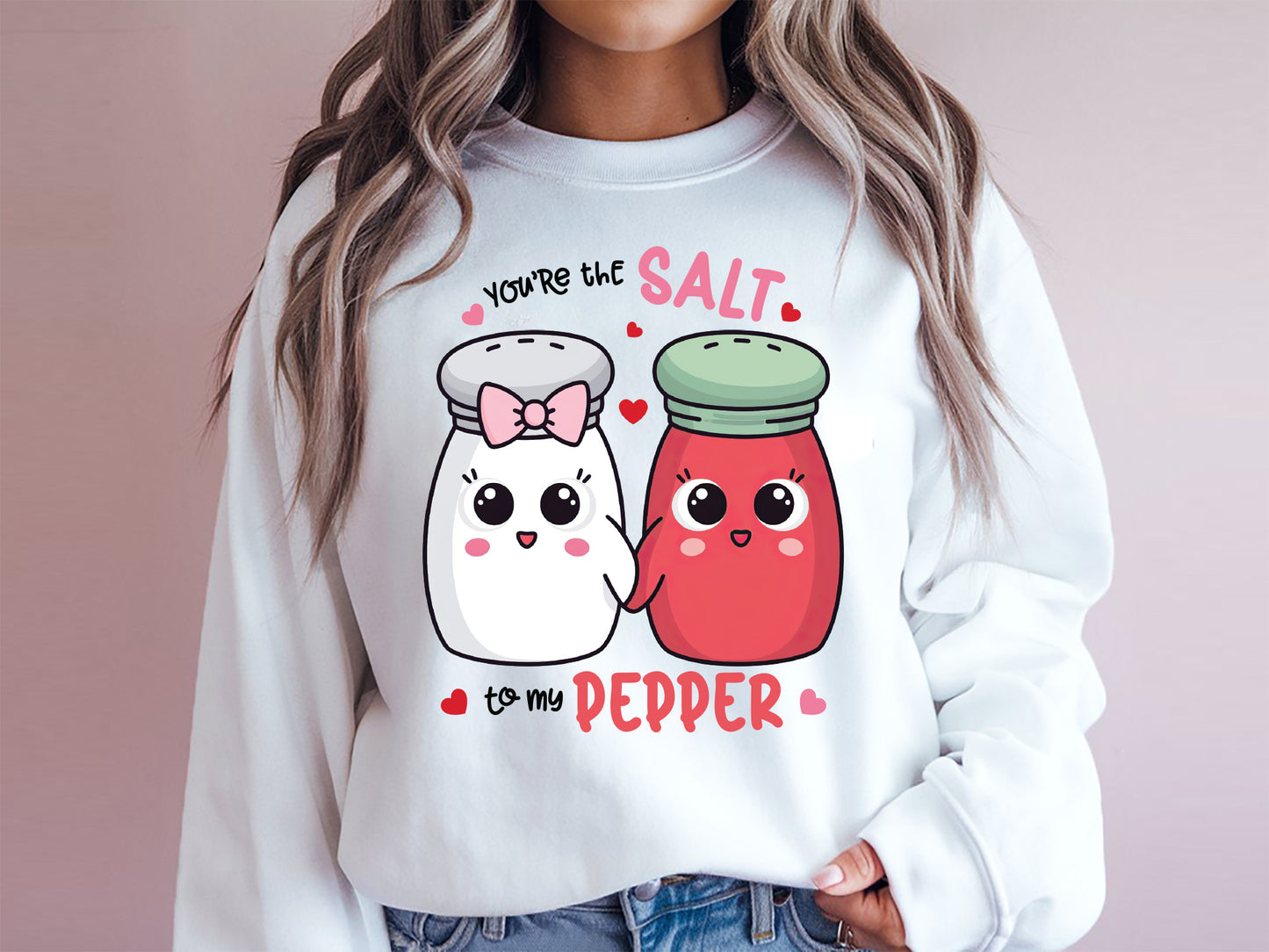 You're the Salt to My Pepper, Valentines Food Funny PNG