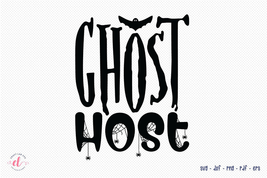 Ghost Host SVG, Free Halloween SVG