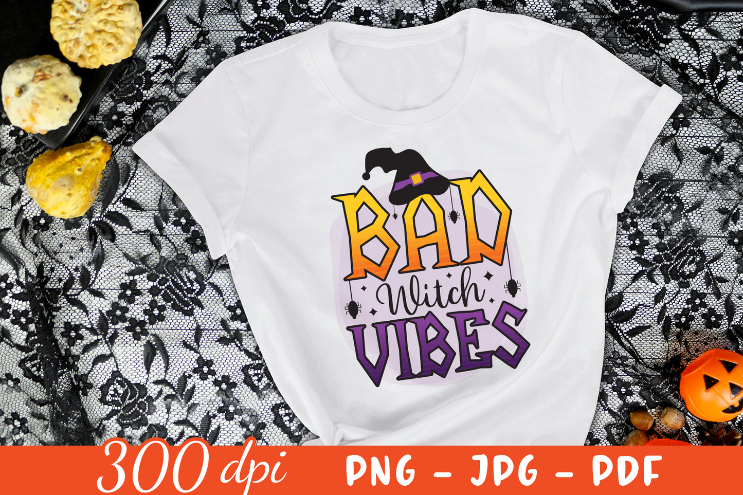 Halloween Sublimation Design, Bad Witch Vibes