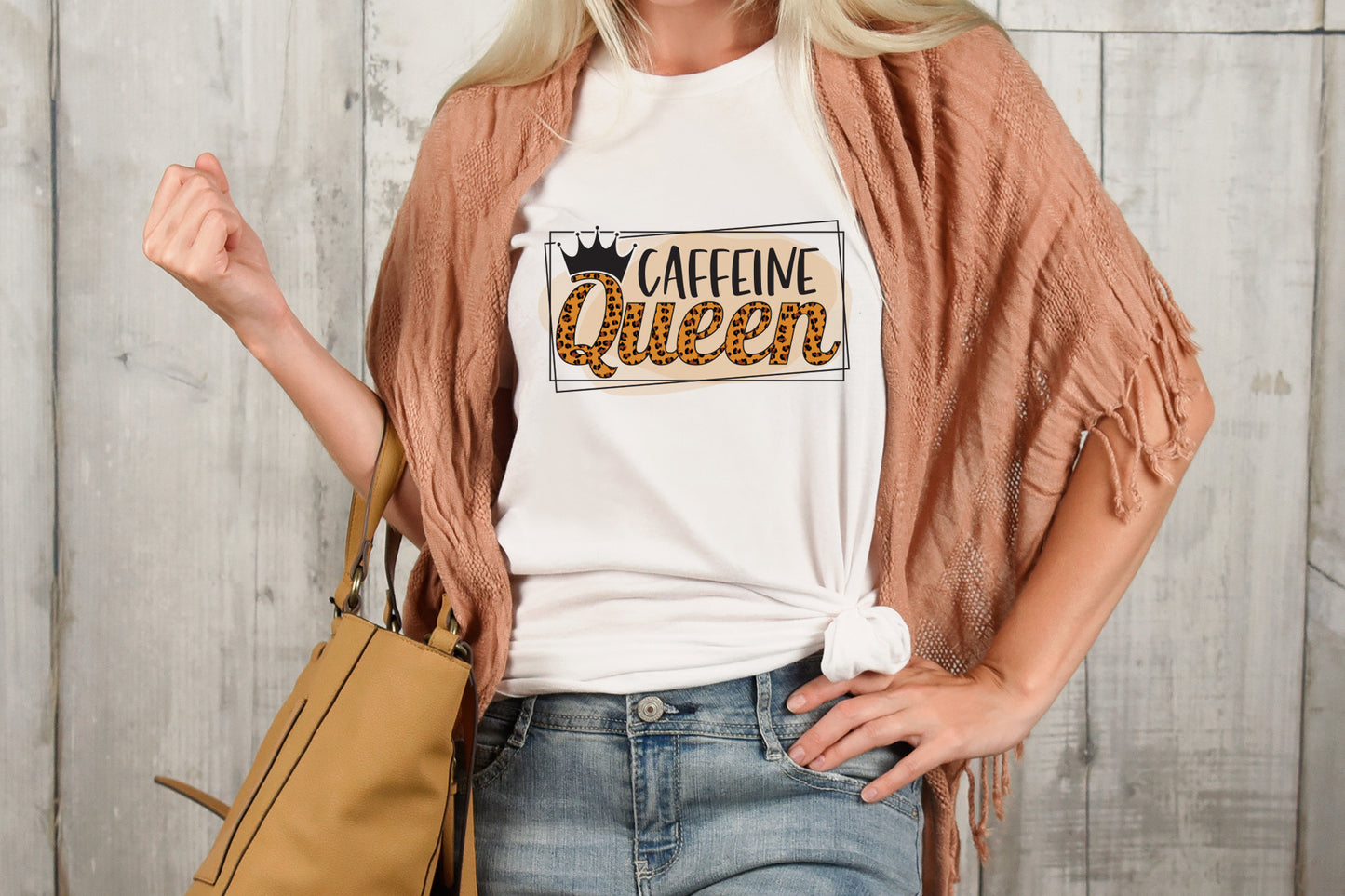 Caffeine Queen, Coffee PNG Sublimation