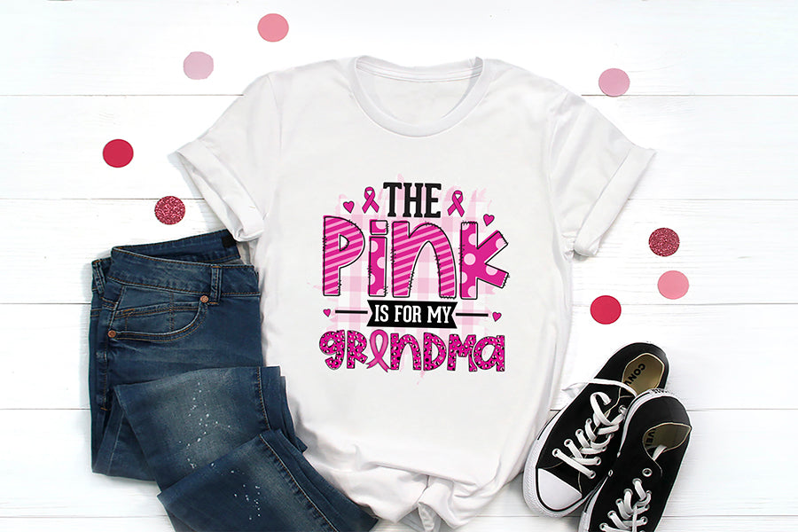 The Pink is for My Grandma - Breast Cancer PNG
