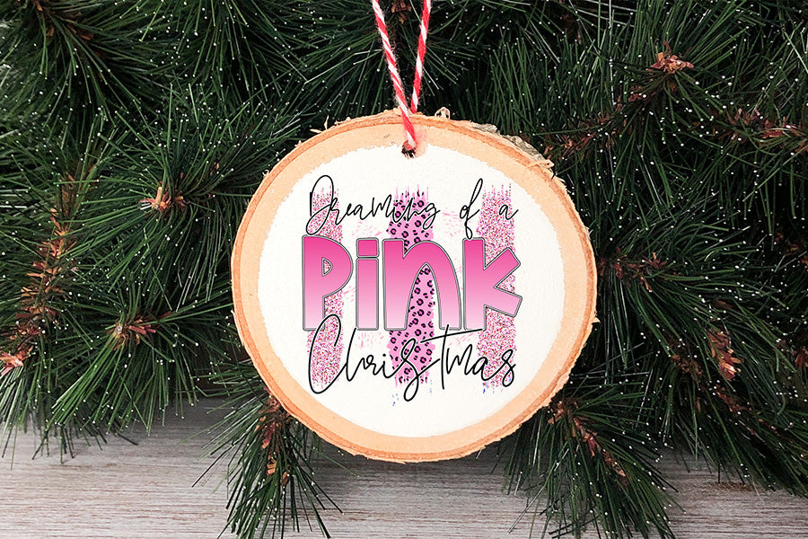 Dreaming of a Pink Christmas PNG Sublimation