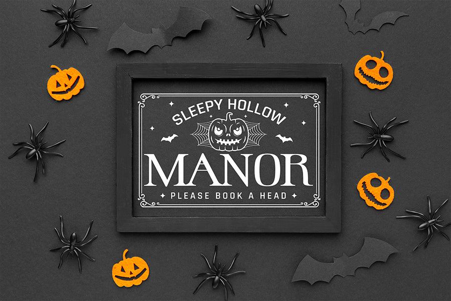 Sleepy Hollow Manor | Halloween Sign SVG