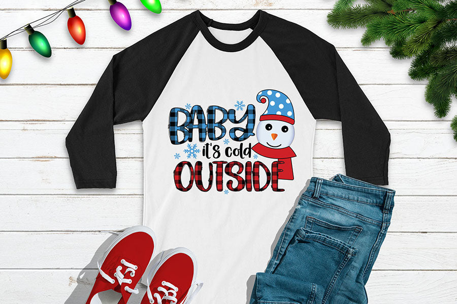 Baby It's Cold Outside | Snowman PNG Sublimation