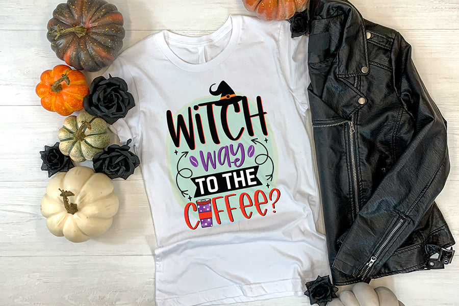 Witch Way to the Coffee PNG Sublimation