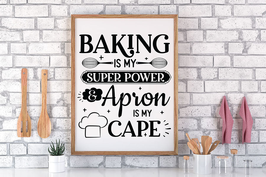 Baking is My Super Power, Funny Kitchen SVG