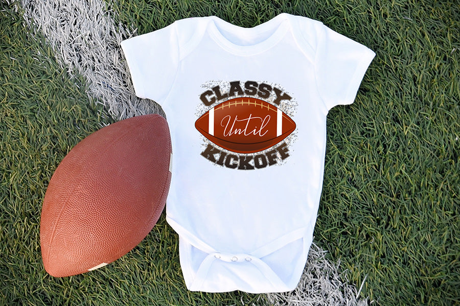 Classy Until Kickoff, Football PNG Sublimation