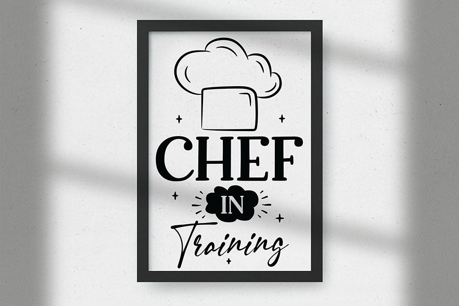 Chef in Training | Funny Kitchen Sign SVG