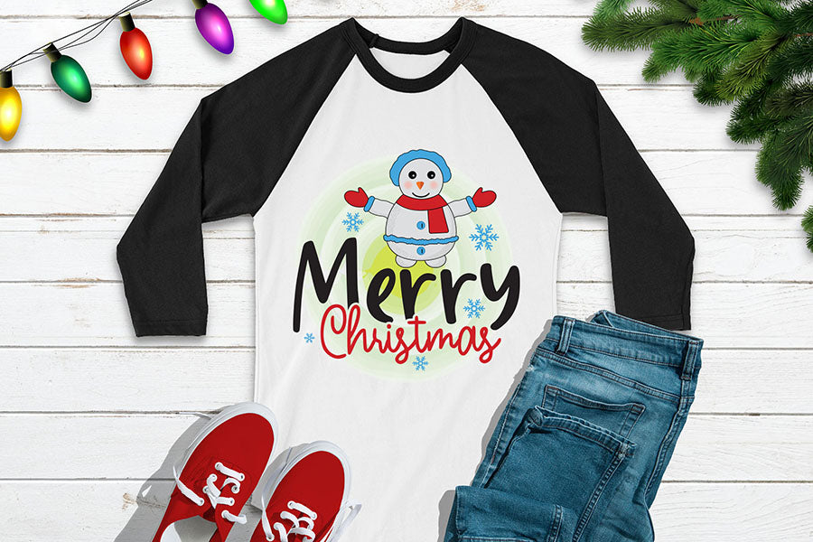 Merry Christmas, Snowman PNG Sublimation