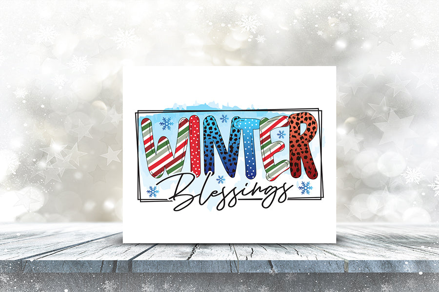 Winter Blessings PNG Sublimation