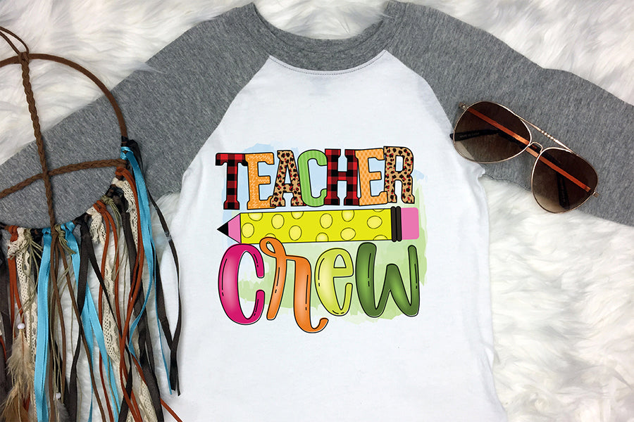 Teacher Crew, Teacher Sublimation Design
