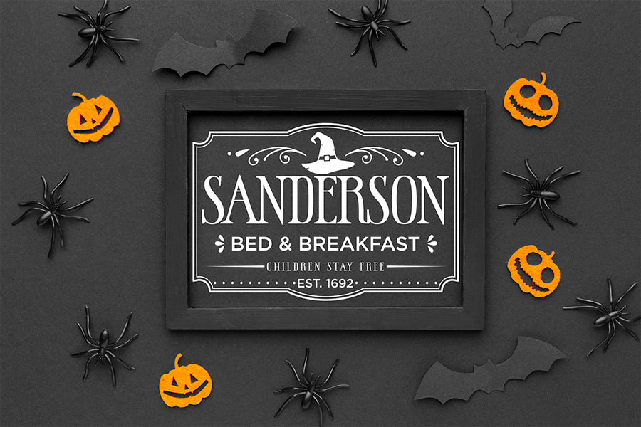 Sanderson Bed & Breakfast, Halloween Sign SVG