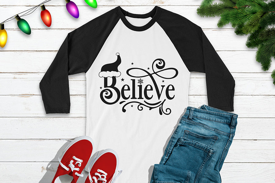 Believe SVG - Christmas SVG Cut File