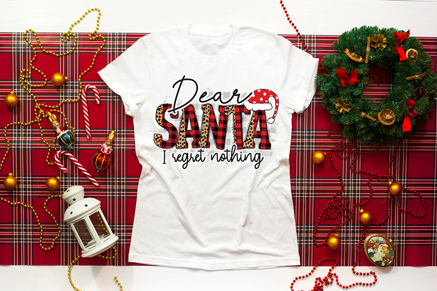 Dear Santa I Regret Nothing, Funny Christmas PNG