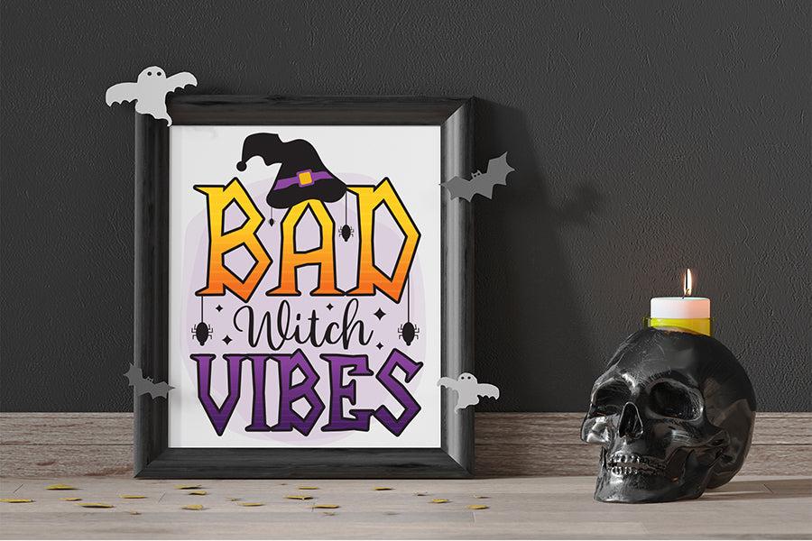 Halloween Sublimation Design, Bad Witch Vibes