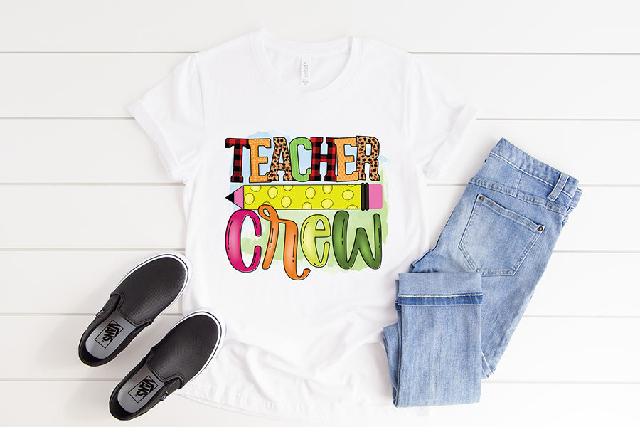 Teacher Crew, Teacher Sublimation Design