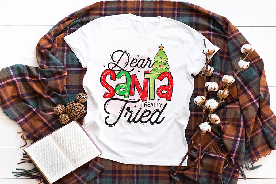 Funny Christmas PNG - Dear Santa I Really Tried