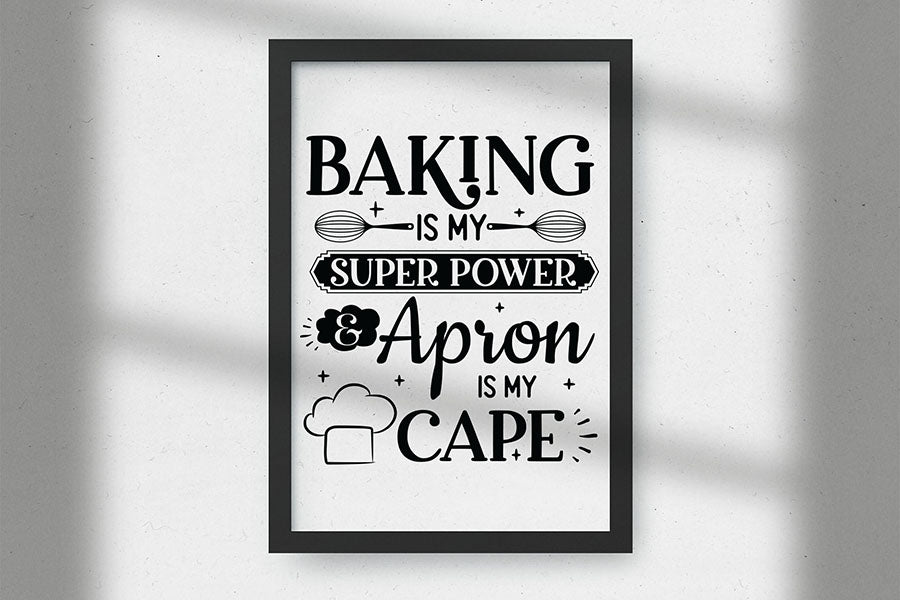 Baking is My Super Power, Funny Kitchen SVG