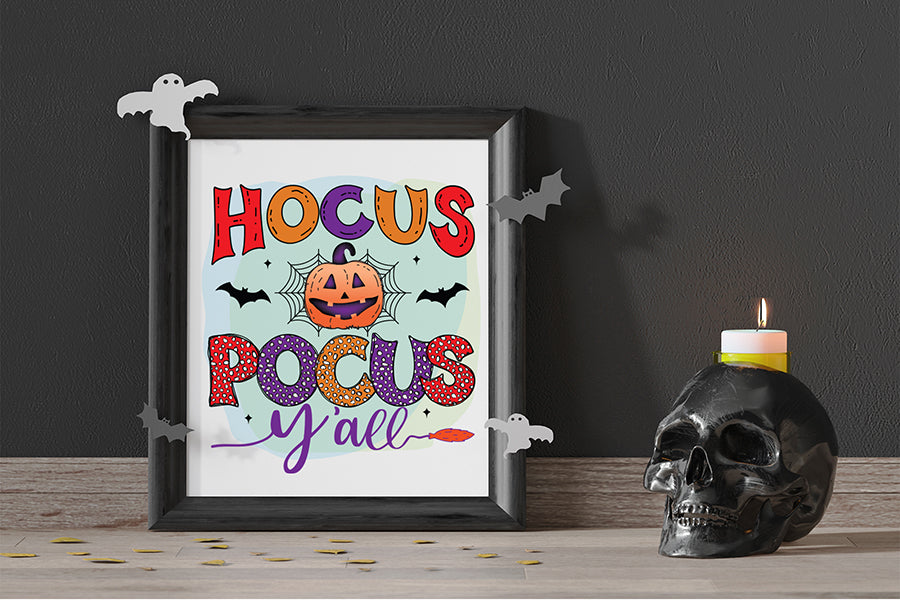 Hocus Pocus Y'all | Halloween Sublimation Design