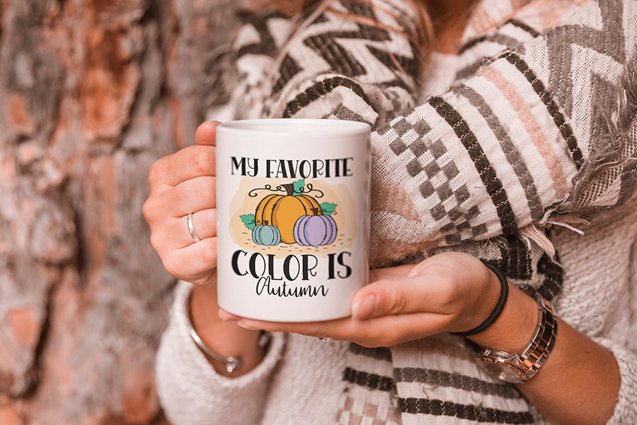 Fall Sublimation Design - My Favorite Color is Autumn
