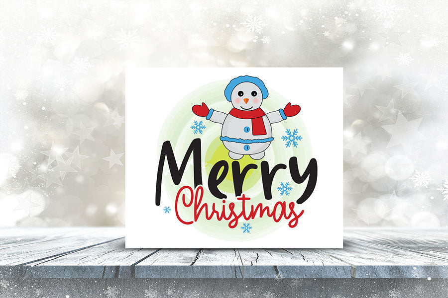 Merry Christmas, Snowman PNG Sublimation