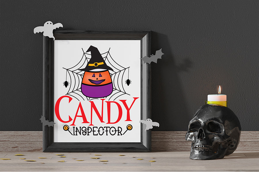 Halloween PNG Sublimation, Candy Inspector
