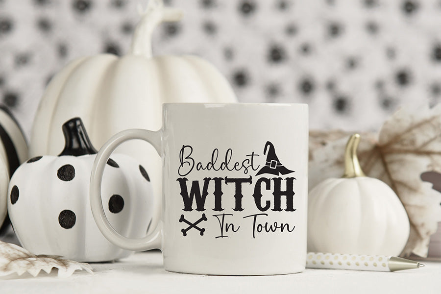 Halloween SVG | Baddest Witch in Town SVG