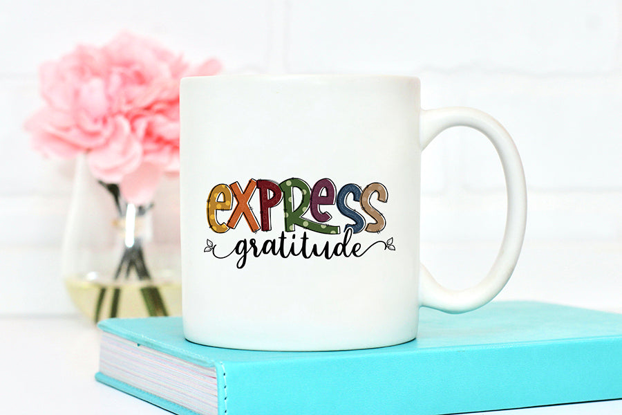 Express Gratitude | Thanksgiving Sublimation Design